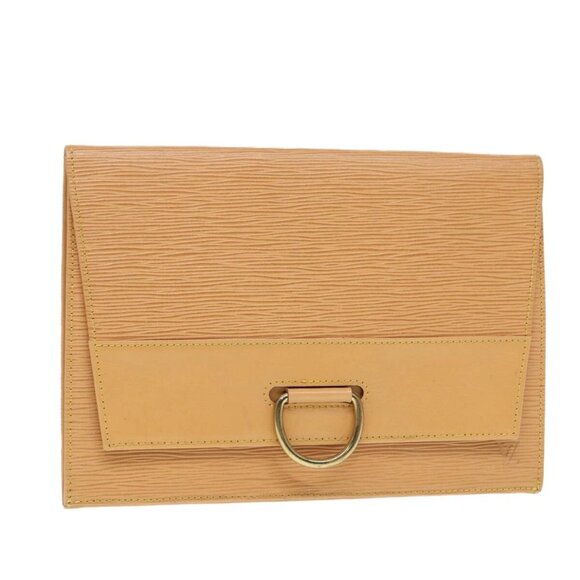LOUIS VUITTON Epi Jena Clutch Bag Winnipeg Beige M52726 LV Auth 84466 - Picture 1 of 16
